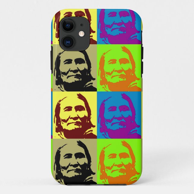 Pop Art Freedom Fighter Geronimo Case-Mate iPhone Case (Back)