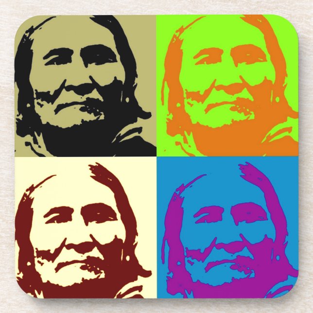 Pop Art Freedom Fighter Geronimo Coaster (Front)