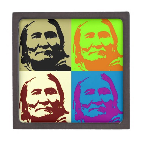 Pop Art Freedom Fighter Geronimo Keepsake Box