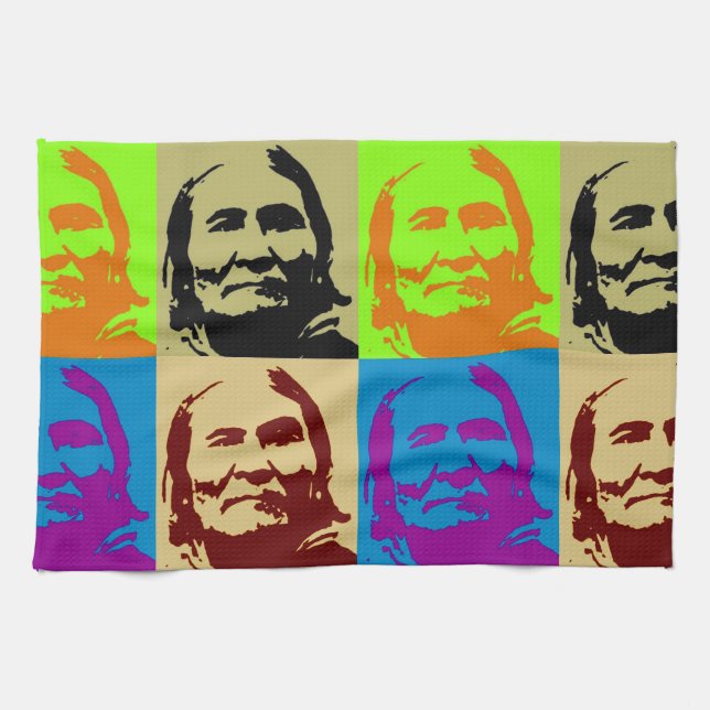 Pop Art Freedom Fighter Geronimo Towel (Horizontal)