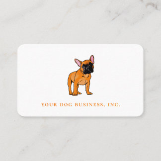 Pop Art French Bulldog Fawn Comic Style Canine Business Card