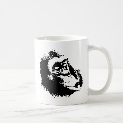 Pop Art Funny Chimpanzee Coffee Mug