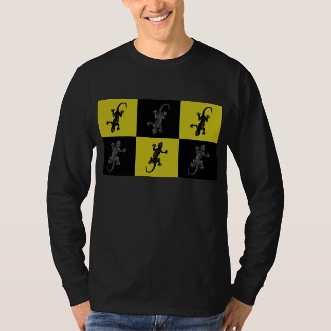 Pop Art Geckos T-Shirt (Front)