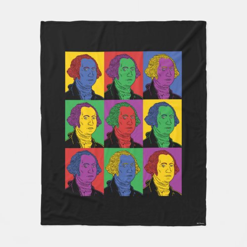 Pop Art George Washington Fleece Blanket