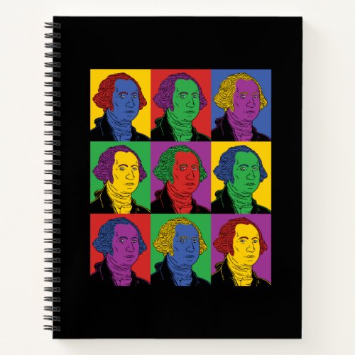 Pop Art George Washington Notebook