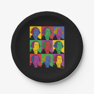 Pop Art George Washington Paper Plates