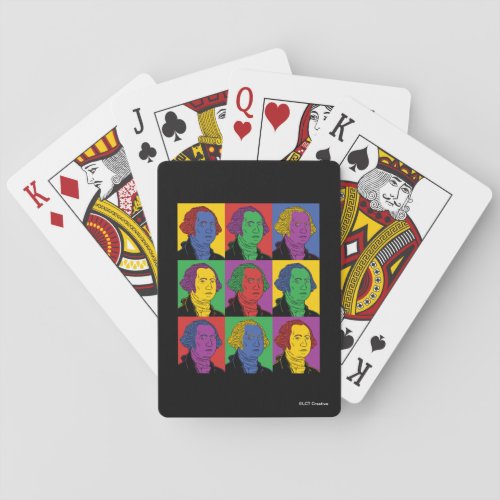 Pop Art George Washington Poker Cards