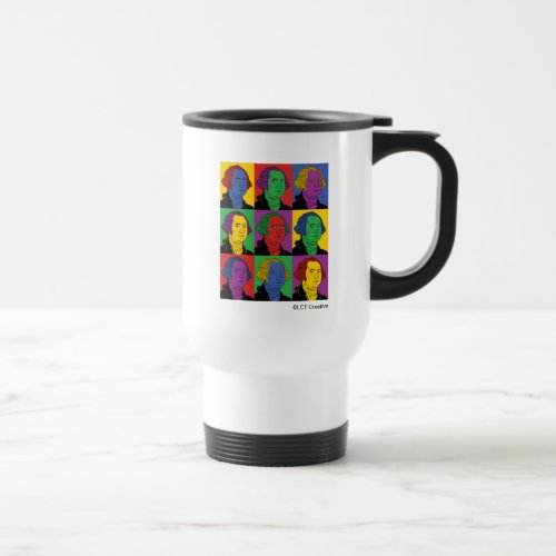 Pop Art George Washington Travel Mug