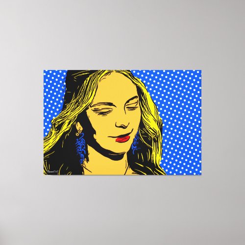 Pop Art Girl Canvas Print