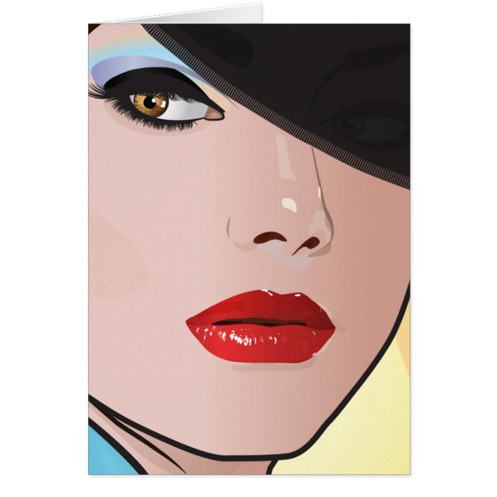 Pop Art Girl   Heather Cards