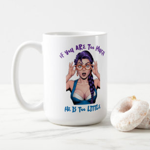 Pop-Art Girl With Purple Hair Coffee Mug