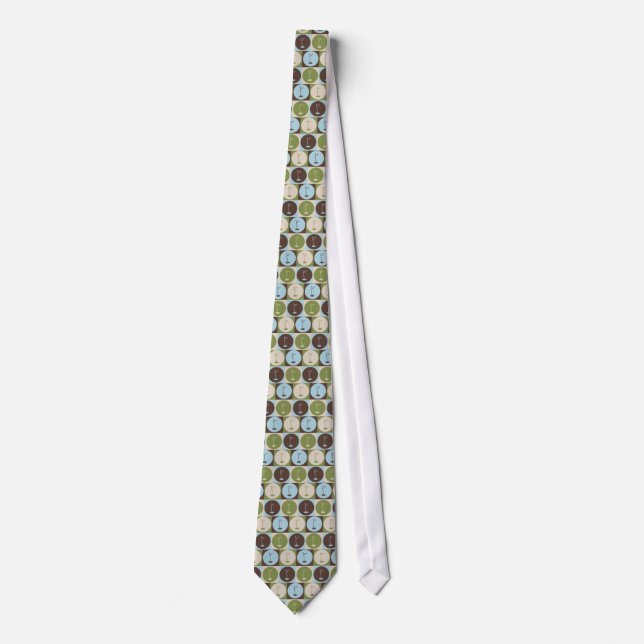 Pop Art Golf Neck Tie (Front)