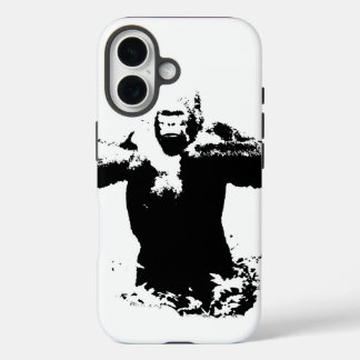 Pop Art Gorilla Beating Chest iPhone 16 Case