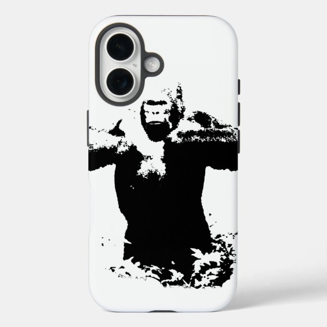 Pop Art Gorilla Beating Chest Case-Mate iPhone Case (Back)