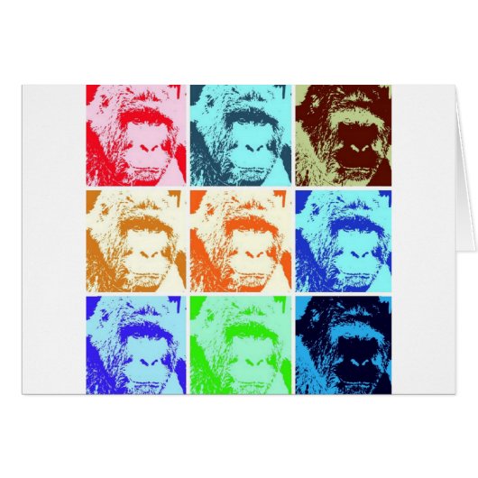 Pop Art Gorilla Cards (Front Horizontal)