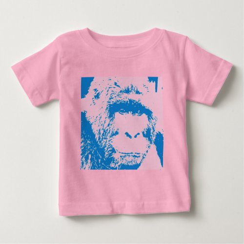 Pop Art Gorilla Faces Baby T_Shirt