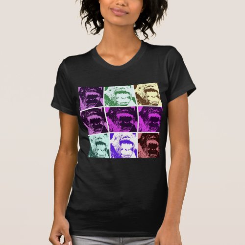 Pop Art Gorilla Faces T_Shirt