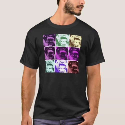 Pop Art Gorilla Faces T_Shirt