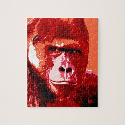 Pop Art Gorilla Jigsaw Puzzle