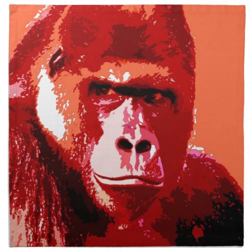 Pop Art Gorilla Napkin