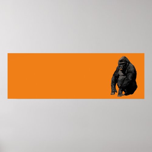 Pop Art Gorilla Poster
