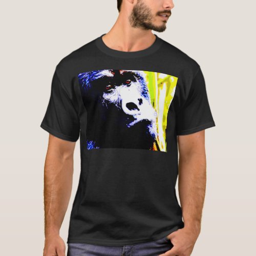 Pop Art Gorilla T_Shirt