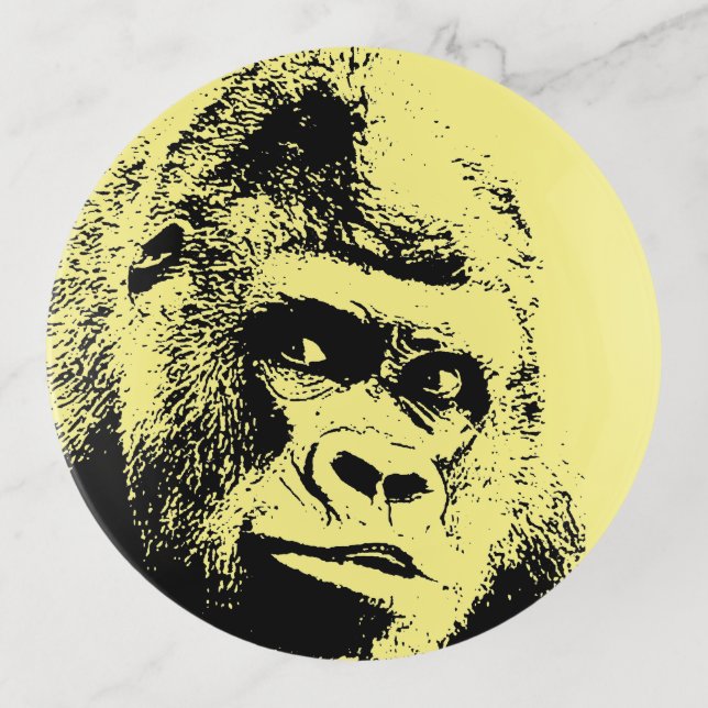 Pop Art Gorilla Trinket Tray (Front)