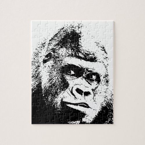 Pop Art Gorilla Wild Animals Jigsaw Puzzle