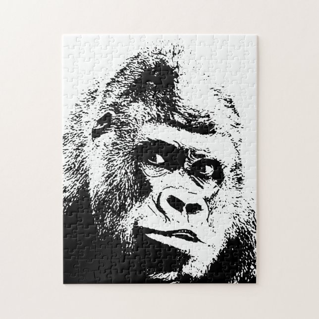 Pop Art Gorilla Wild Animals Jigsaw Puzzle (Vertical)