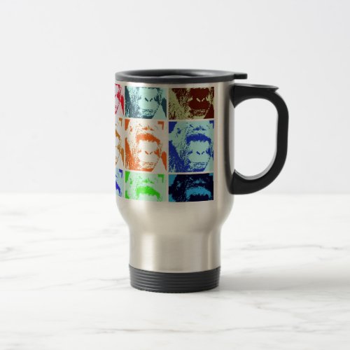 Pop Art Gorillas Travel Mug