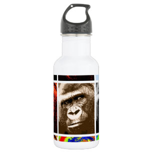 Pop Art Gorillas Water Bottle