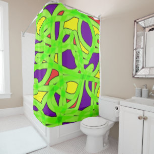 Pop Art Graffiti Shower Curtain