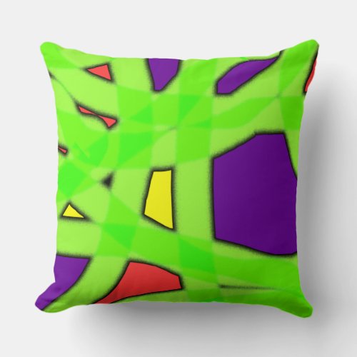 Pop Art Graffiti Throw Pillow