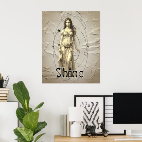 Pop Art Greek Goddess Aphrodite  Poster