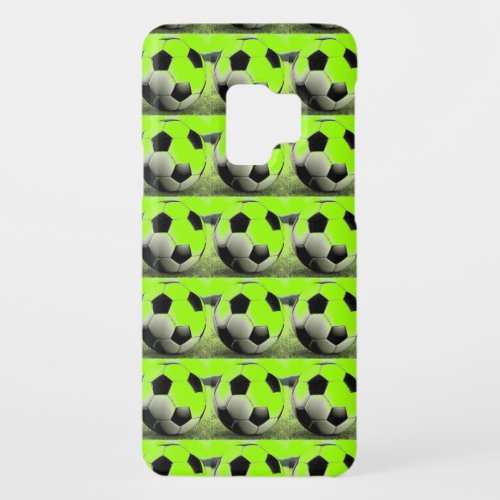 Pop Art Green Soccer Balls Case_Mate Samsung Galaxy S9 Case
