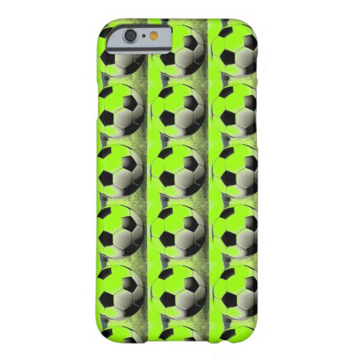 Pop Art Green Soccer Balls iPhone 6 Case