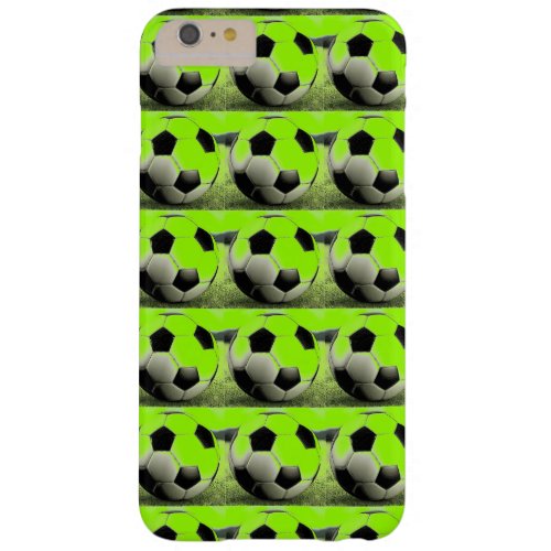 Pop Art Green Soccer Balls iPhone 6 Plus Case