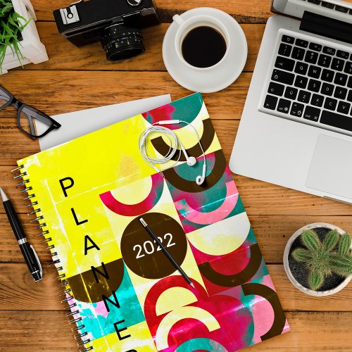 Pop Art Grunge and Bold Colors Planner