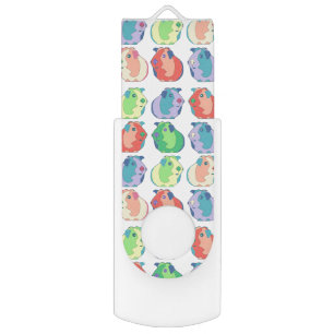 Pop Art Guinea Pig Pattern Flash Drive