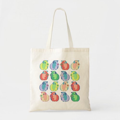 Pop Art Guinea Pig Pattern Tote Bag