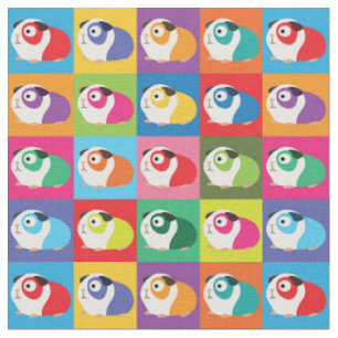 Pop Art Guinea Pigs Fabric