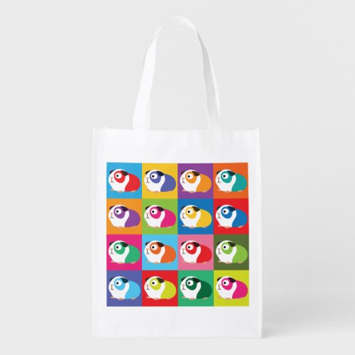 Pop Art Guinea Pigs Grocery Bag