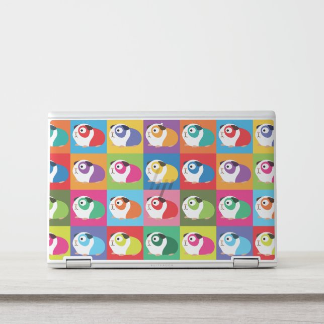 Pop Art Guinea Pigs HP Laptop Skin (Front)