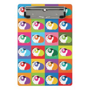 Pop Art Guinea Pigs Mini Clipboard
