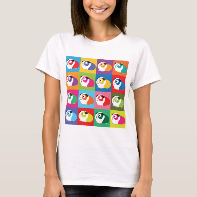 Pop Art Guinea Pigs T-Shirt (Front)