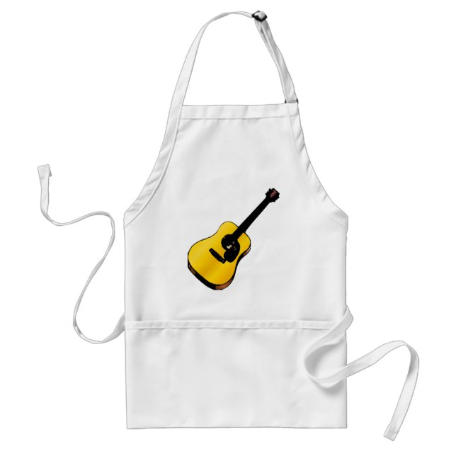 Pop Art Guitar Adult Apron (Front)