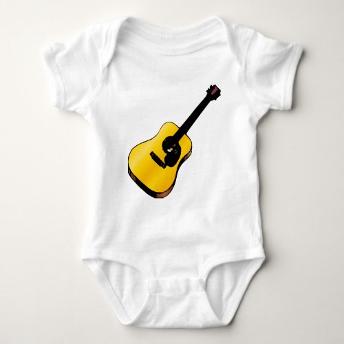 Pop Art Guitar Baby Bodysuit