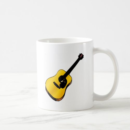 Pop Art Guitar Coffee Mug