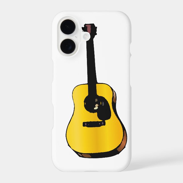 Pop Art Guitar iPhone Case (Back)