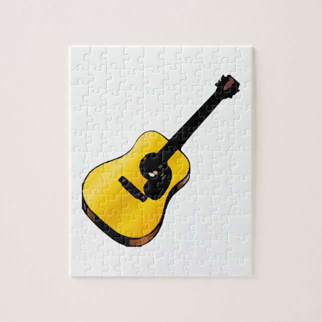 Pop Art Guitar Jigsaw Puzzle (Vertical)